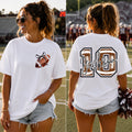 Football Number with Football Bow