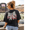 Polka Dot Bow with Mascot in Middle