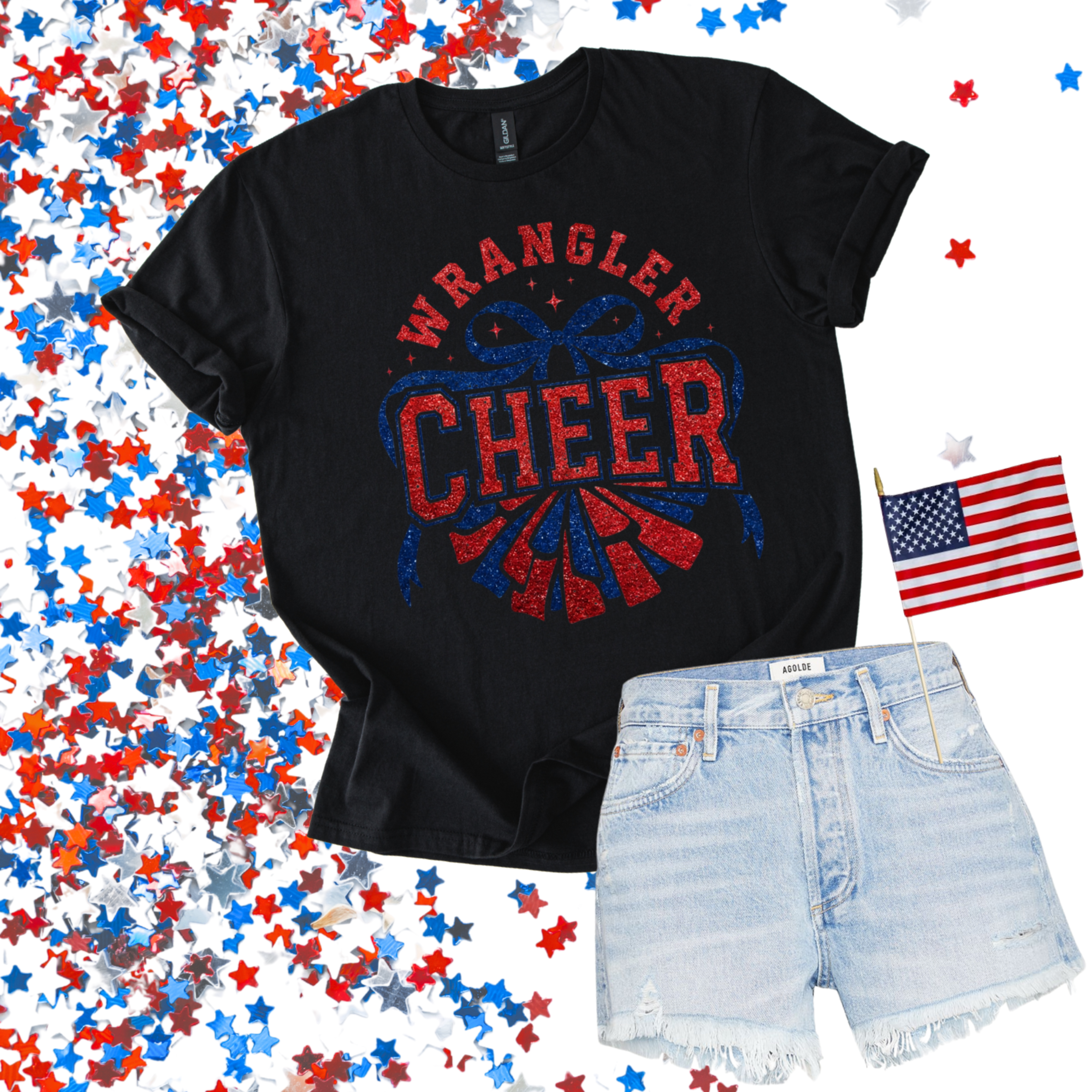Cheer Wrangler Half Pom