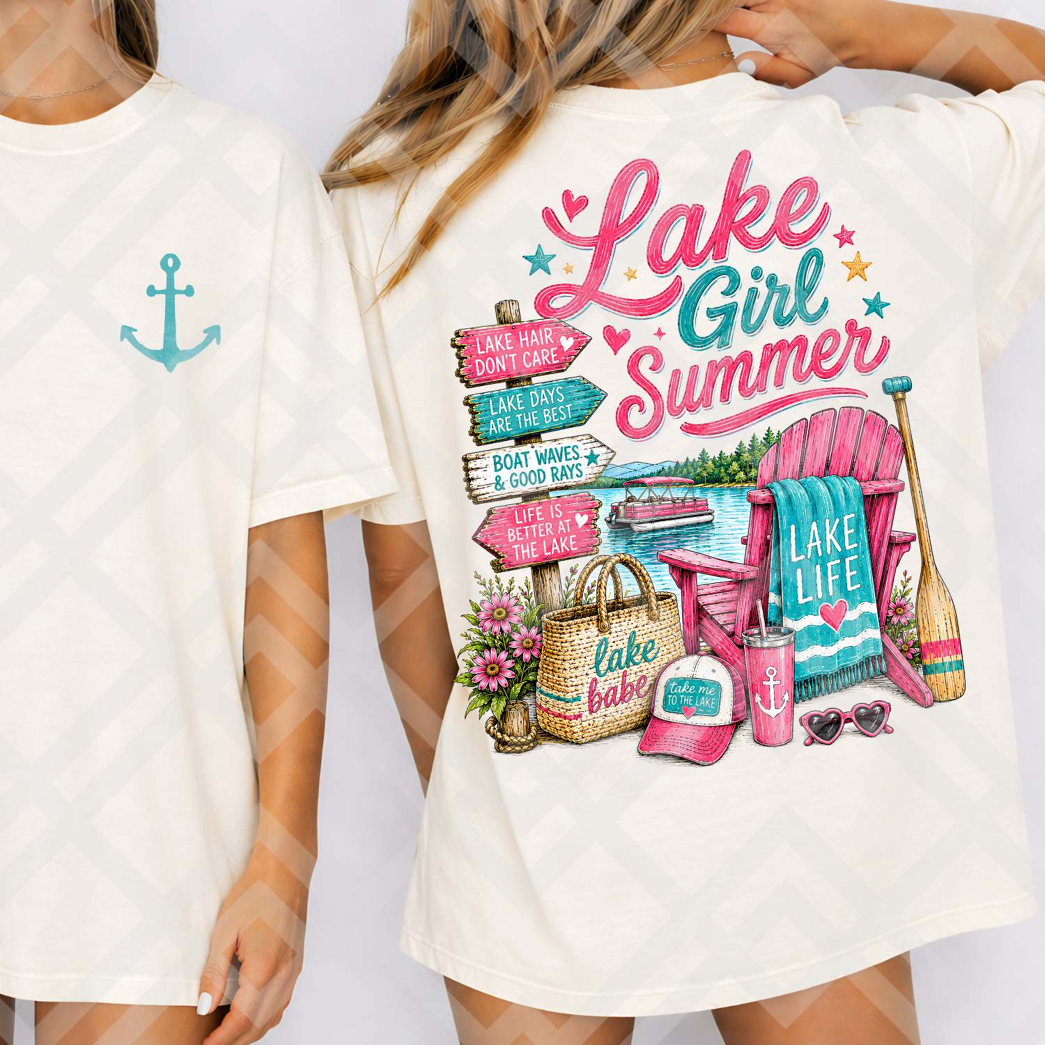 Lake Girl Summer with Pocket Design