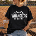 Distressed Wranglers Football