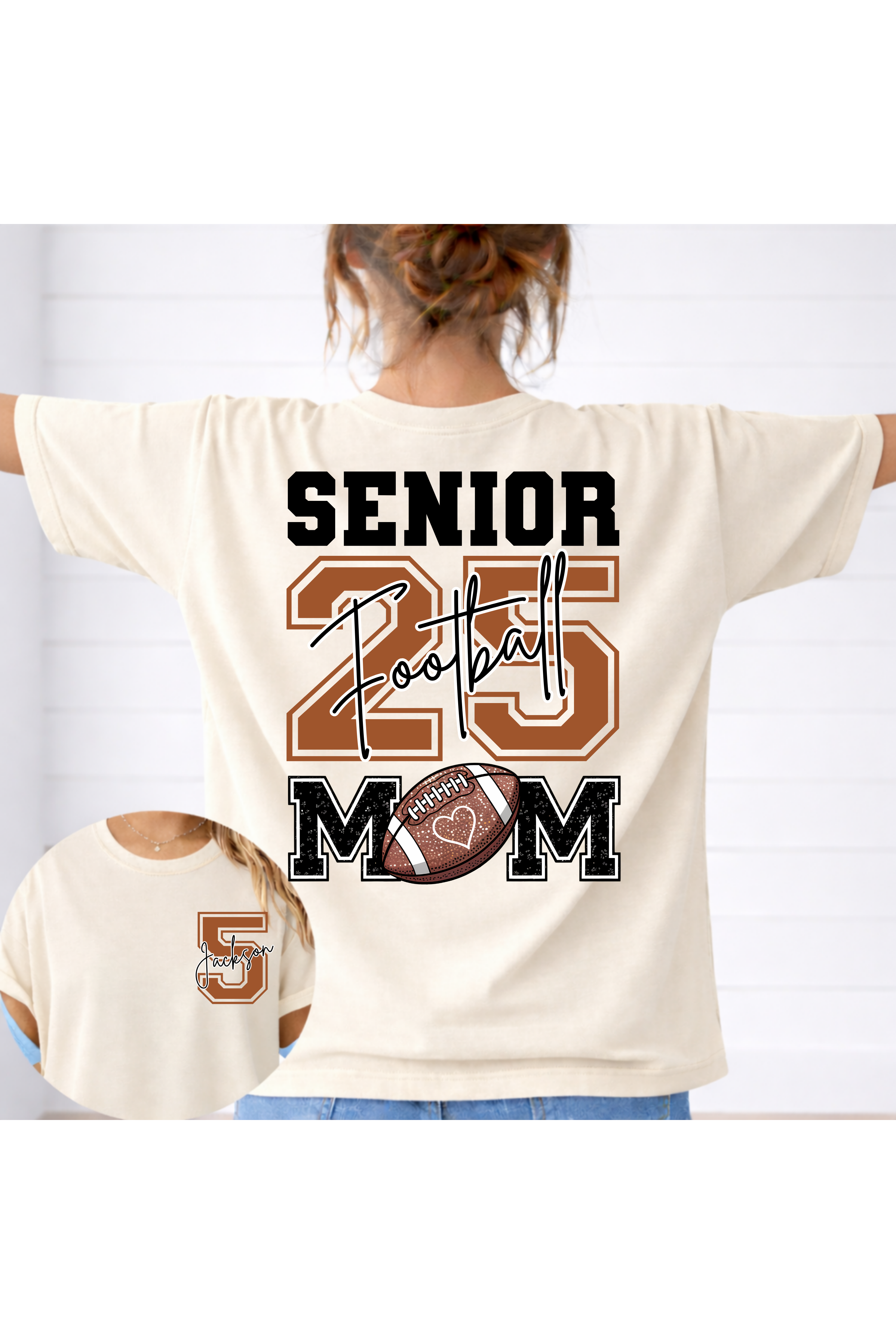 Football Mom Number Shirt