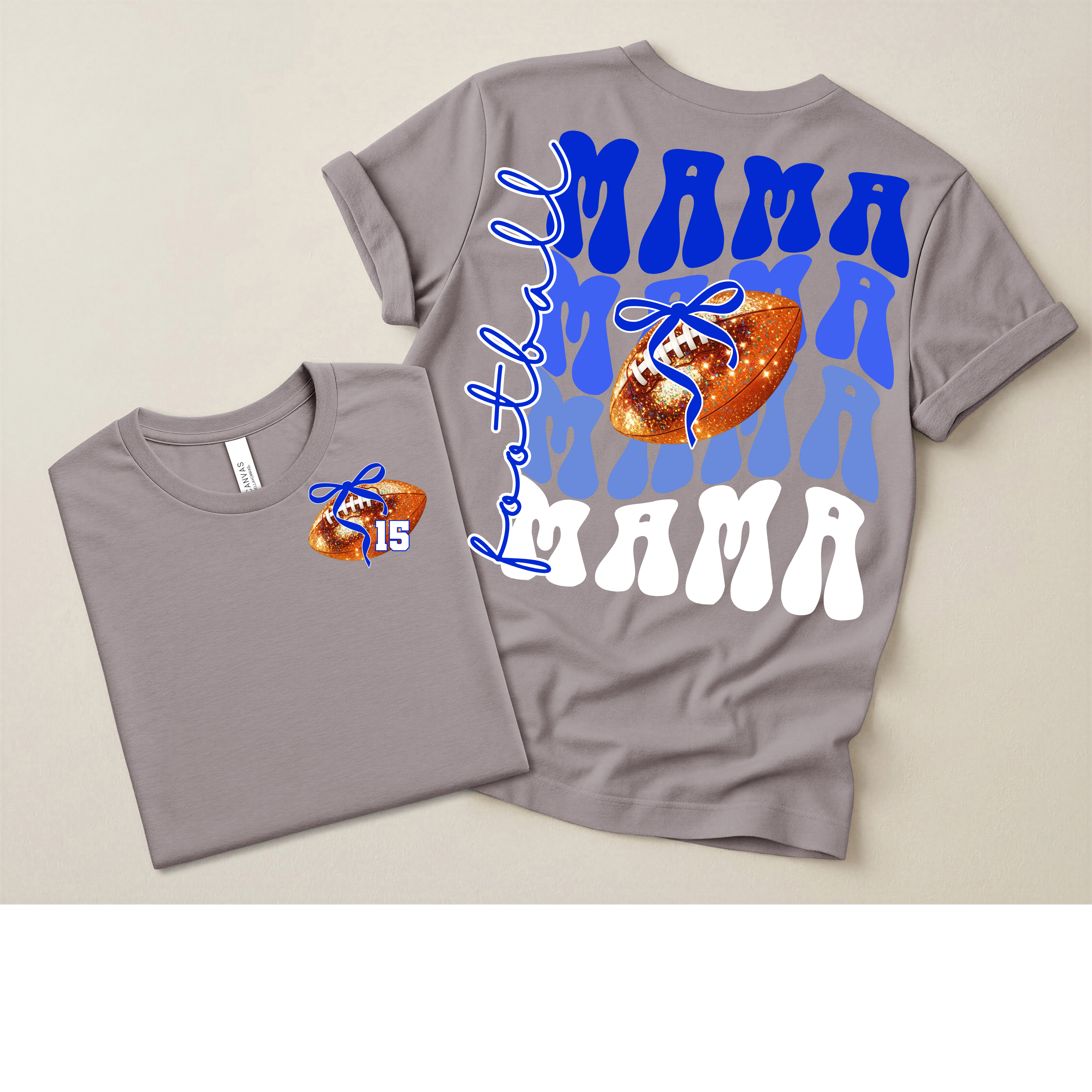 Wavy Football Mama