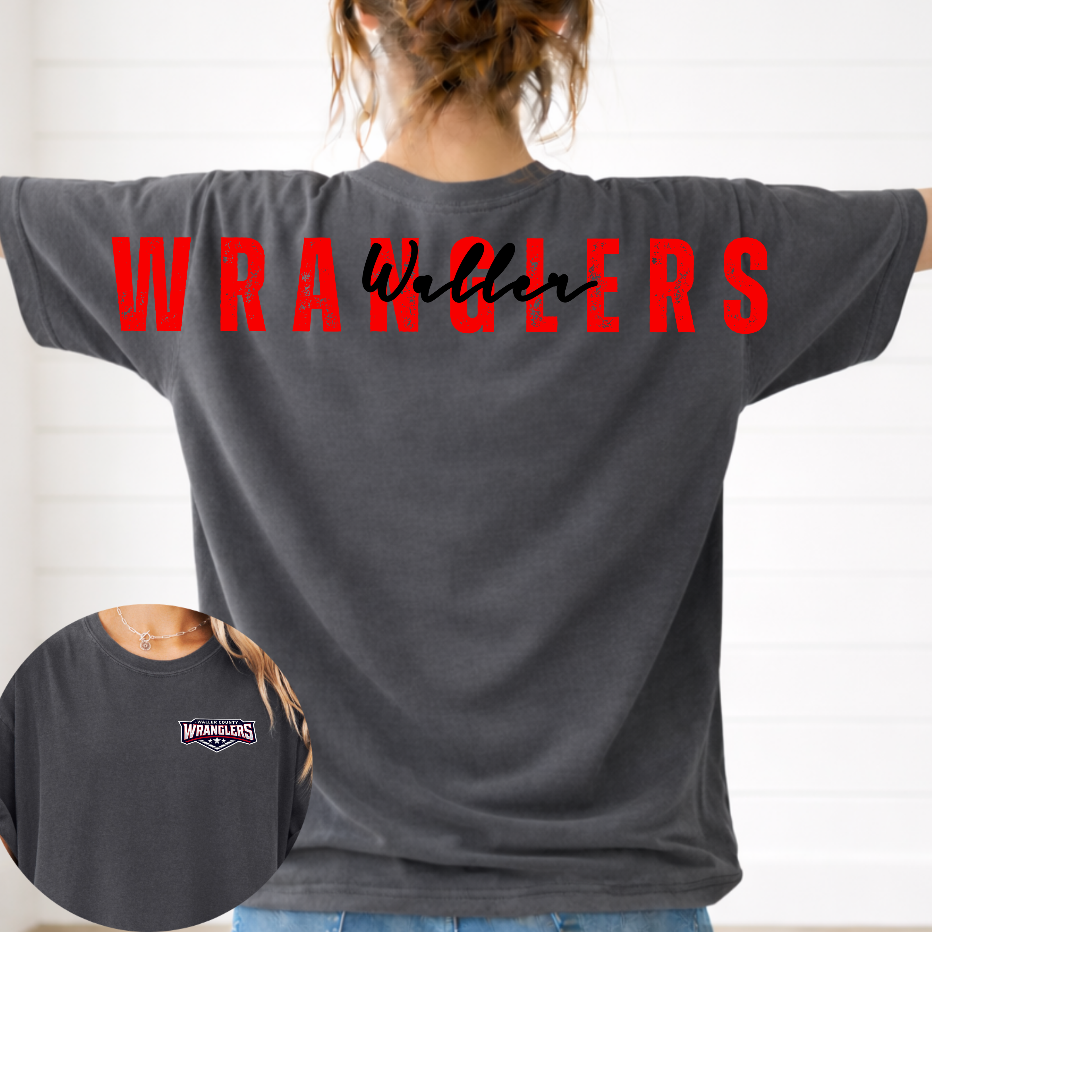 Waller Wranglers on Back