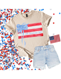 Girl All American Flag