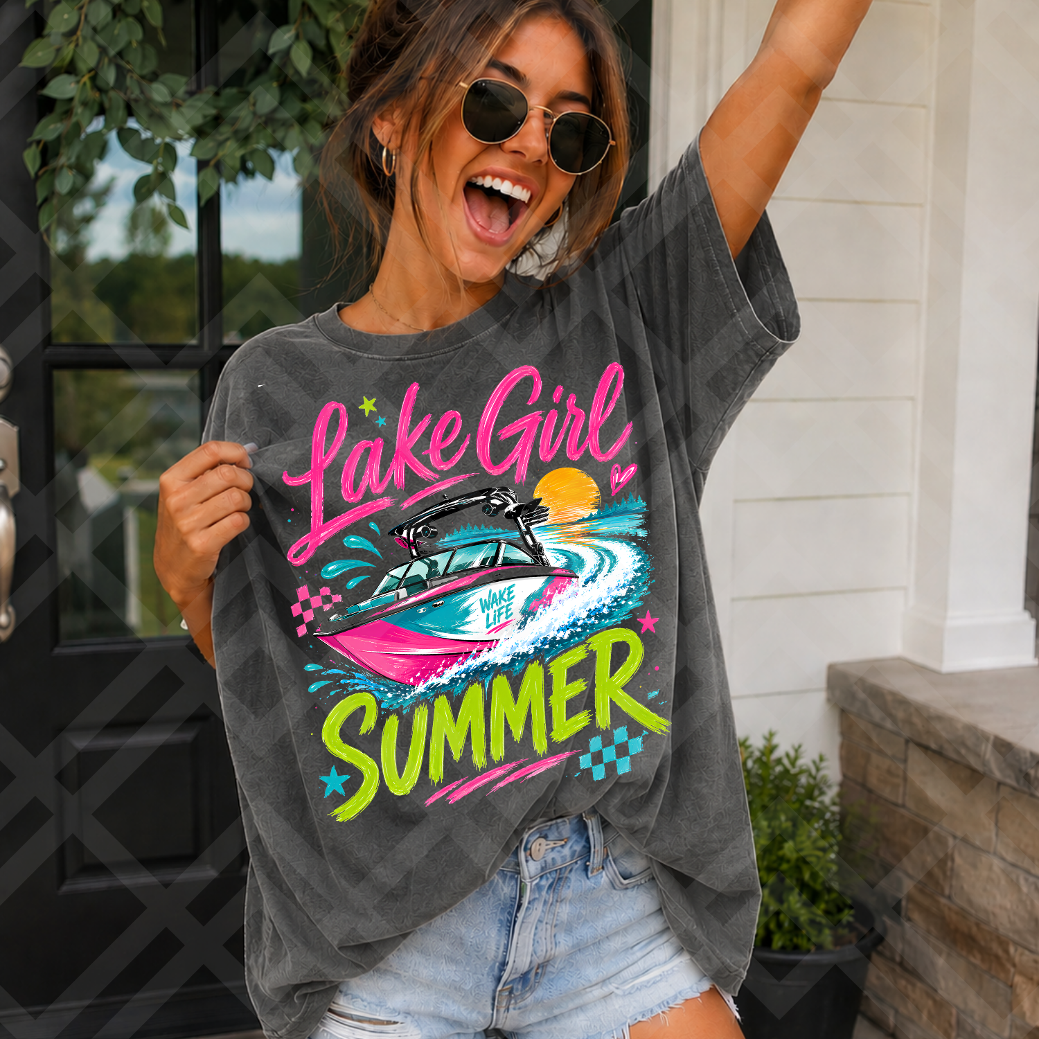 Lake Girl Summer Neon