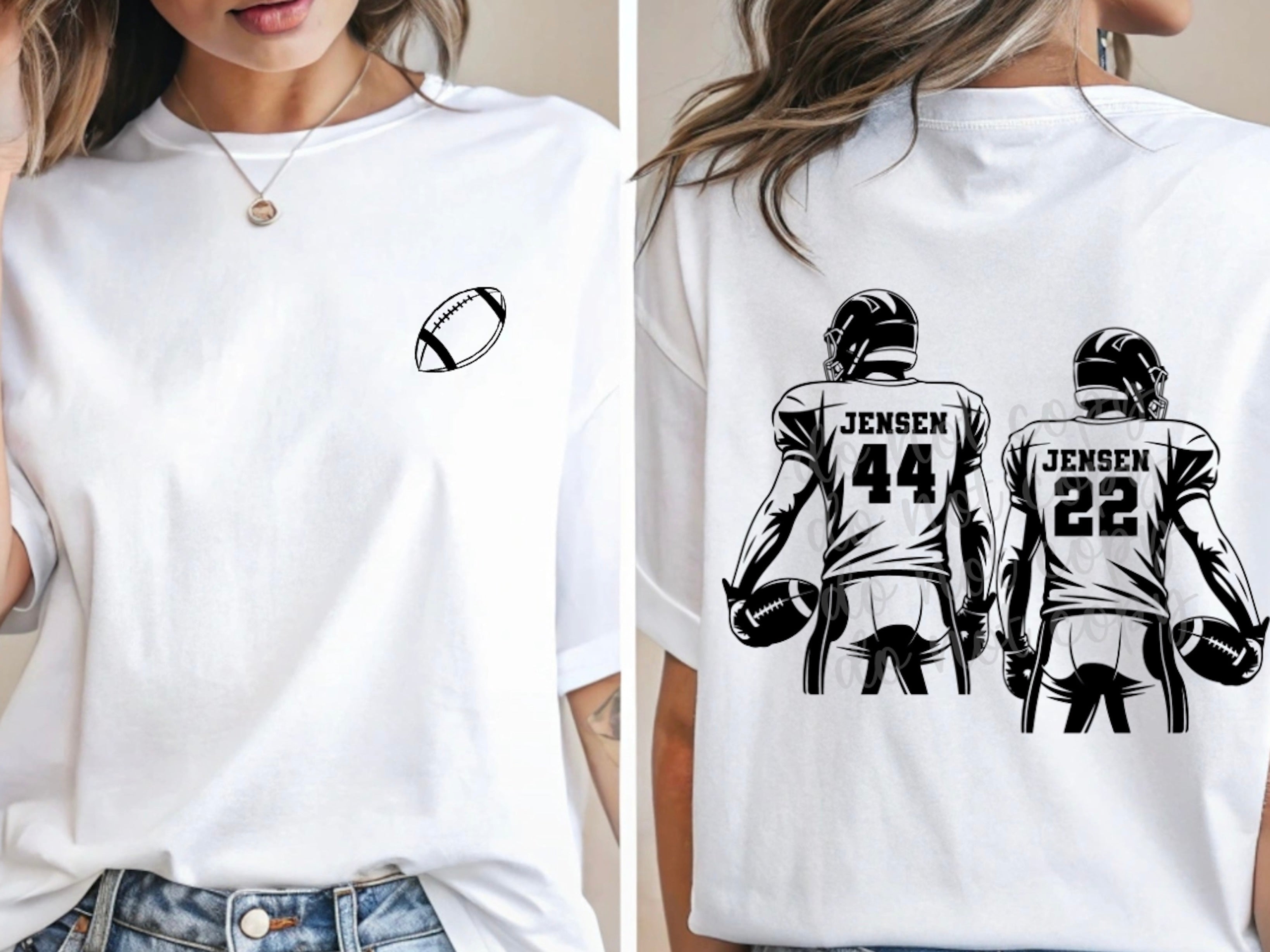Multi Football Players Generic Tee
