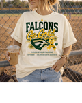Falcons Go Gold with yellow heart ribbon